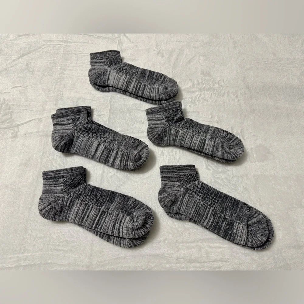 Lot of 5 Tommie Copper Women’s Gray Compression Ankle Socks Size M NWOT